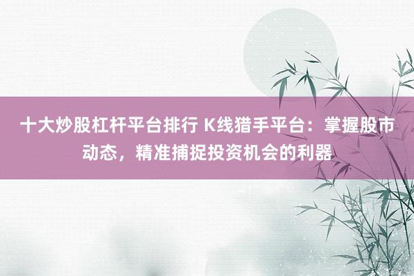 十大炒股杠杆平台排行 K线猎手平台：掌握股市动态，精准捕捉投资机会的利器