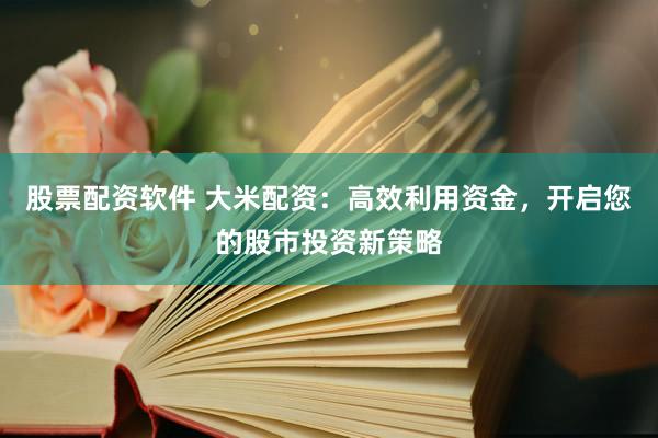 股票配资软件 大米配资：高效利用资金，开启您的股市投资新策略